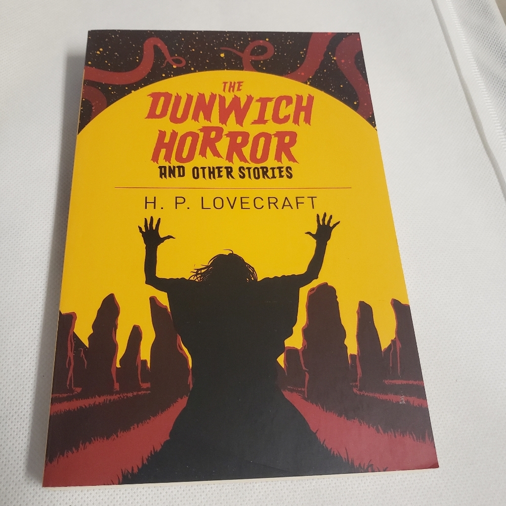 The Dunwich Horror by H.P. Lovecraft Yellow & Black Paperback Paper Back Cover